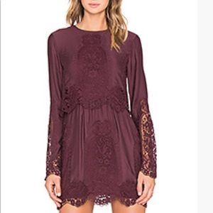 The Jetset Diaries dress, burgundy Small